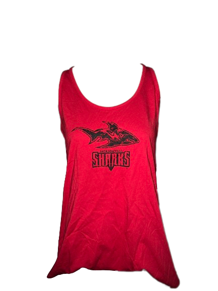 Red Women's Faded Shark Tank