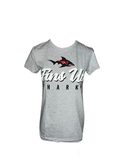 Gray Fins Up Tee